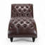 Chaise longue sans accoudoirs en similicuir Ambar-584658710