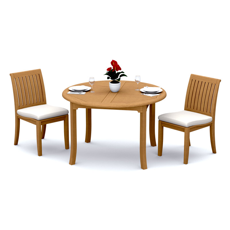 Lagos Outdoor Teak Dining Set, 2