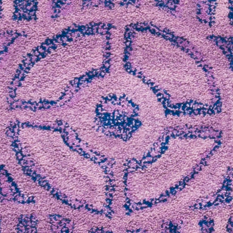 Tapis géométrique en laine / viscose touffeté à la main Kouerga, Tapis de couloir 2 pi 3 po x 11 pi