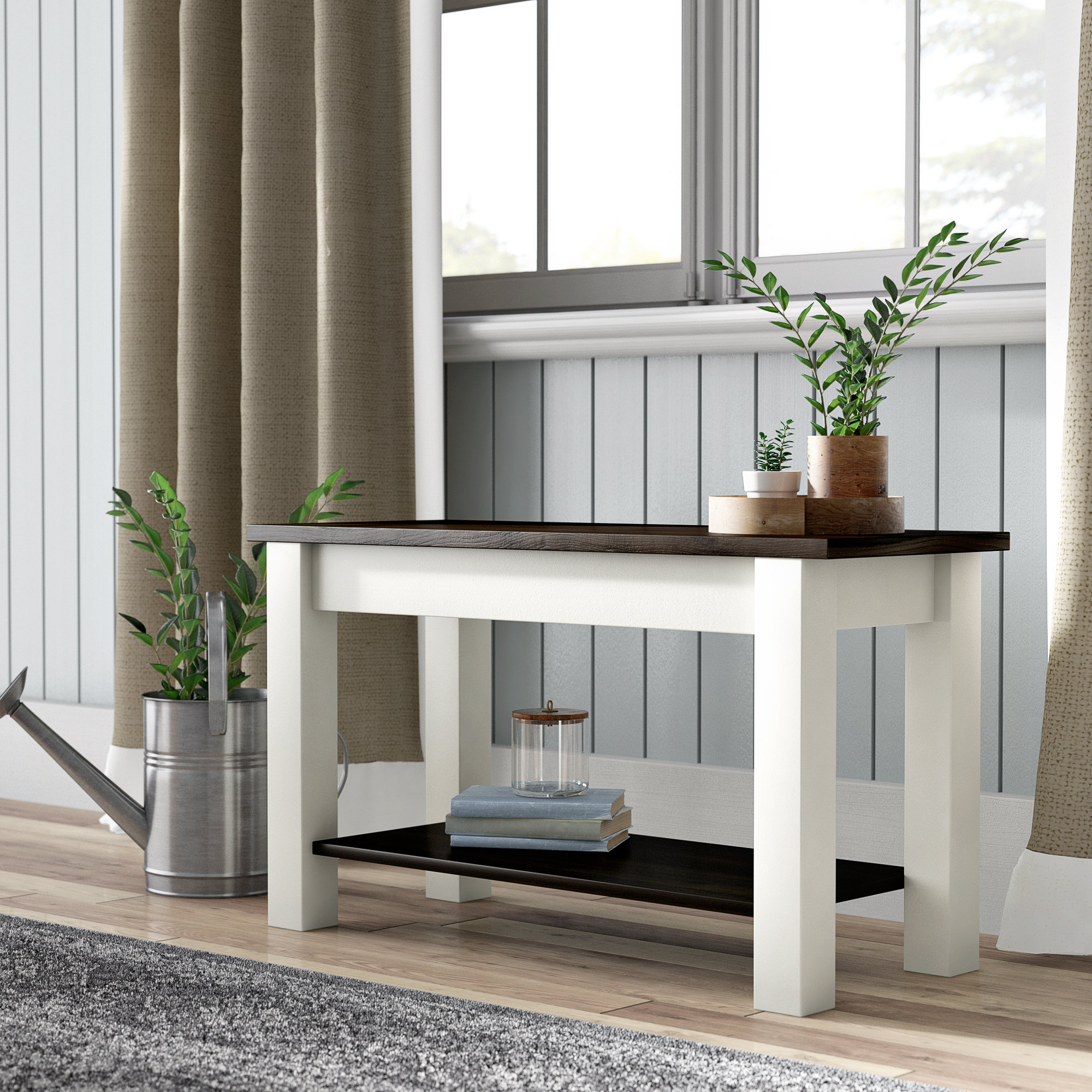 Gracie Oaks Su Wood Shelf Bench & Reviews - Wayfair Canada