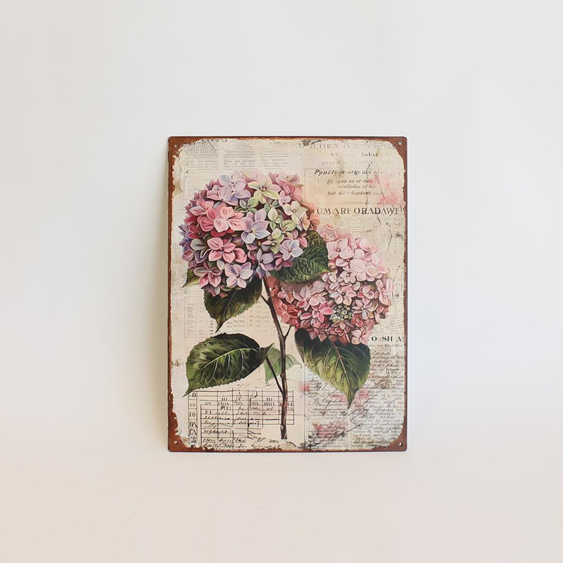 Pink Hydrangeas Wall Decor