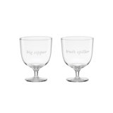Truth Spiller & Big Sipper Short Glasses, Set of 2