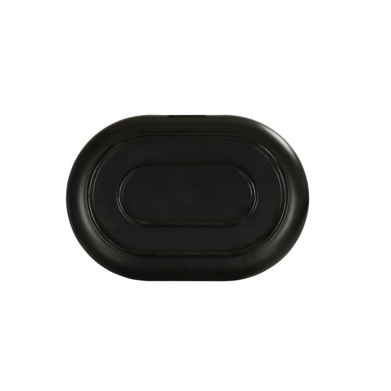 Plateau en mélamine Cal-Mil Oslo, H 1,13 po x l 9 po x P 13 po, Noir