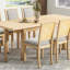 Ensemble de table de salle à manger extensible rustique de 84 pouces avec rallonge amovible de 24 pouces, 6 chaises de salle à manger rembourrées sans accoudoirs et 2 chaises rembourrées, 9 pièces, naturel-886188678