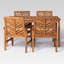 Ensemble de salle à manger rectangulaire pour 4 personnes 60 po Alfonsi-1885047591