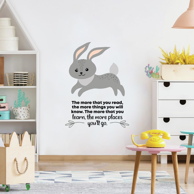 Text & Numbers Wall Decal, 10" H x 8" W x 0.05" D