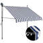 Dakota Fields Fabric Cover Retractable Patio Awning-1554413783