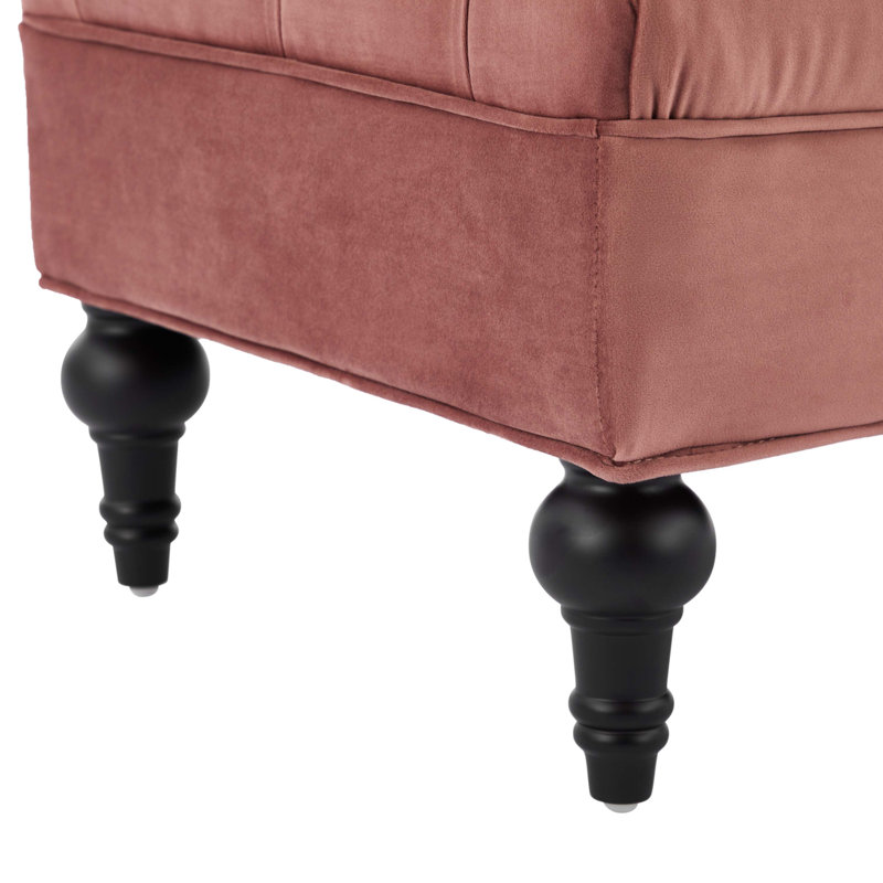 Modern Bedroom Bench, Rose