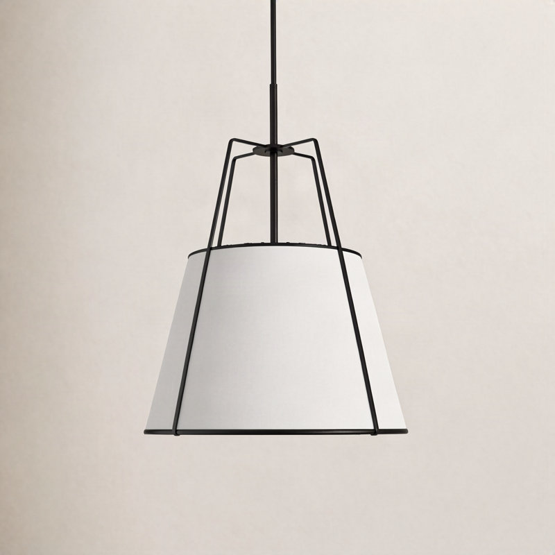 Rosalyn 1 - Light Single Empire Pendant, Black, Walnut
