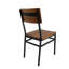 Ensemble de 2 chaises de salle à manger en métal et en bois durable