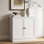 Armoire d'appoint 32 "H avec portes, blanc