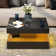 Charvez Solid Coffee Table with 16 Colors LED Lights, 78 x 78 cm