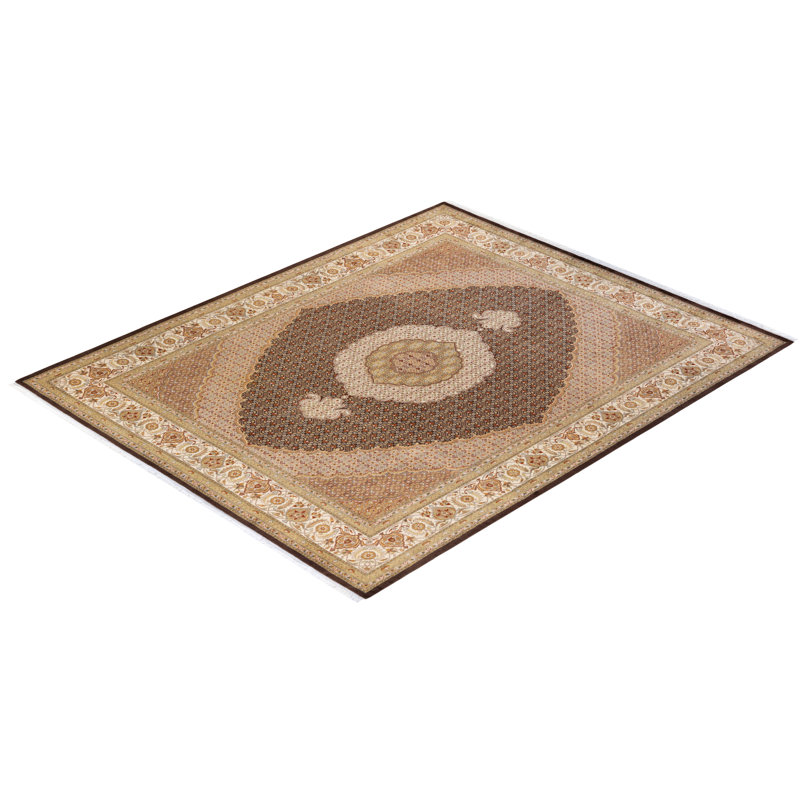 Himmet One-of-a-Kind 8'2" X 10'2" 2010s Wool Area Rug in Brown