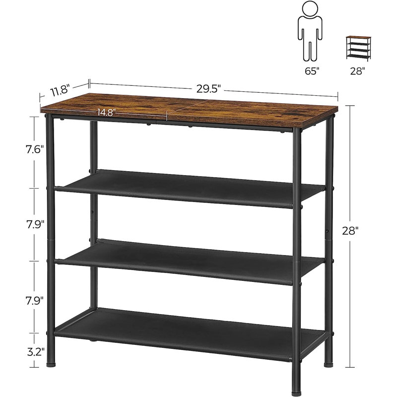 12 Pair Shoe Rack