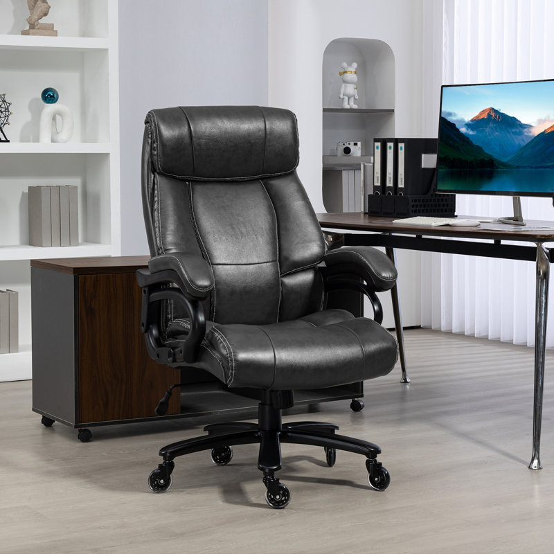 Grande et haute chaise de bureau Vinsetto, Noir