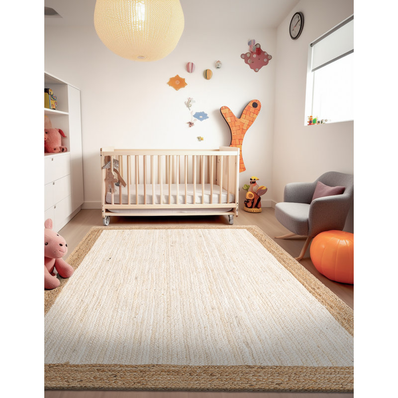Swarthout Hand Braided Indoor Rug, Rectangle 5'1" x 8'