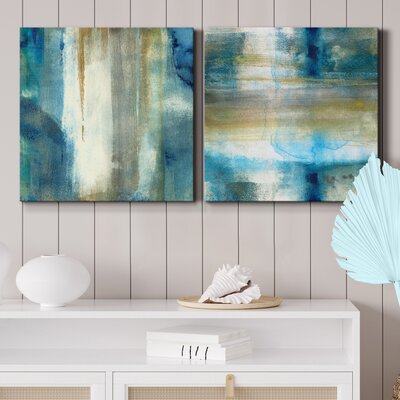 Wrought Studio Sand Lake Summer III Framed On Canvas 2 Pieces Print ...