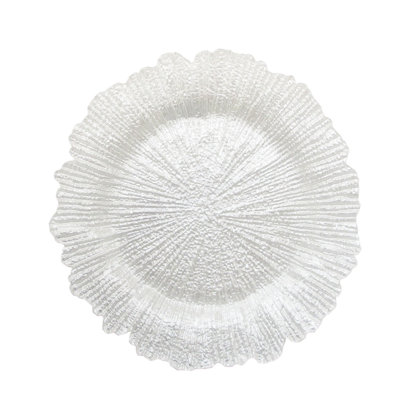 Gambell Reef Glass Charger Plate 13"D