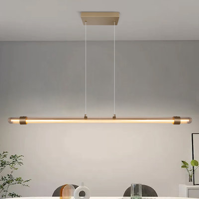 47" Led Linear Pendant Lamp Simple Modern Dinning Pendant Lamp