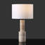 Lampe de table en travertin Khalid