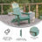Bayfield All-Weather Poly Resin Indoor/Outdoor Folding Adirondack Chair-88681476