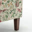 Fauteuil à motifs en mélange de polyester avec structure en bois de bouleau massif, pieds fuselés et rembourrage en mousse pour le salon ou le bureau