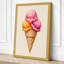 Rainbow Ice Cream Modern - Wrapped Canvas-252204437-252204440
