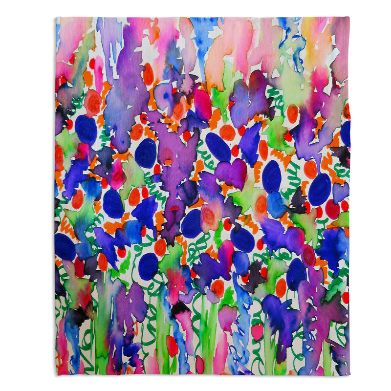 Couverture sherpa douce pour jardin élégance, l 51 po x L 60 po