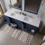 Ensemble de meuble-lavabo double l 84 po x P 22 po avec comptoir en quartz blanc et robinet-954732623