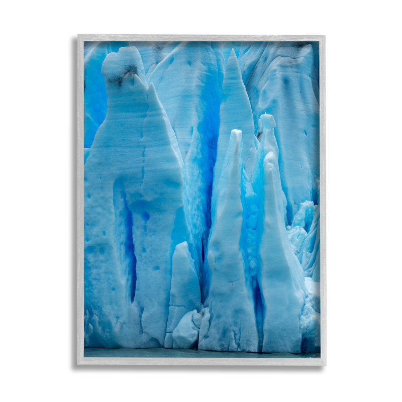 "Stupell Industries Blue Glaciers", reproduction d'art sur toile par Dennis Frates, H 20 po x l 16 po x P 1,5 po
