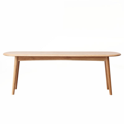 Banc en bois de chêne naturel pour le salon