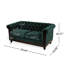 Canapé en velours 59,44 po Chesterfield