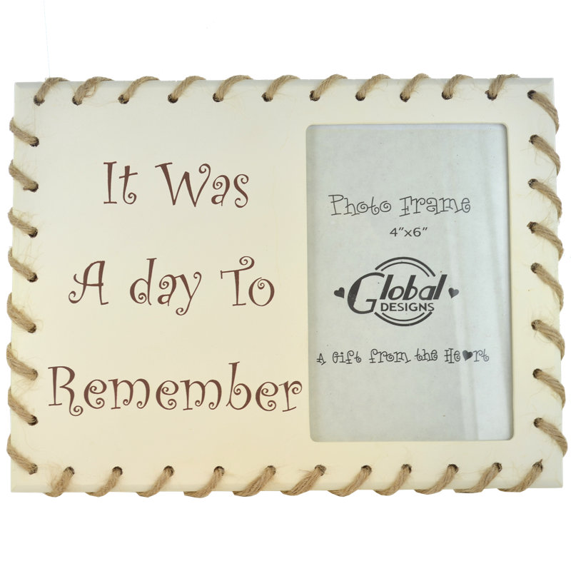 Cream Solid + Manufactured Wood Picture Frame