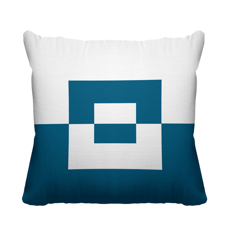 Coussin décoratif intérieur / extérieur Granger, L 15 po x H 15 po, Turquoise