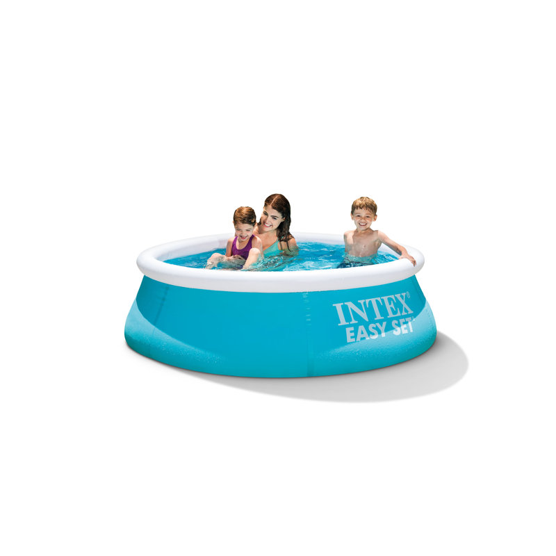 Plastic Round Inflatable Pool 51cm H x 183cm W x 0cm L