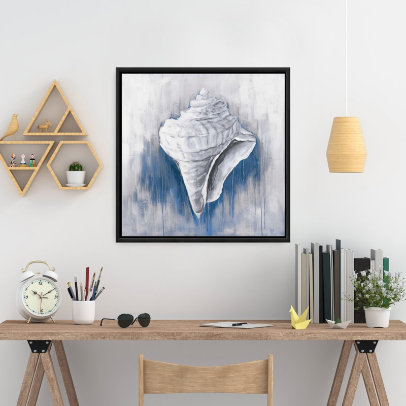 «Coquille conique bleue», H 24 po x l 24 po