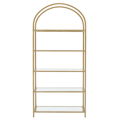 Adrianne 72.2'' H x 32.7'' W Etagere Bookcase