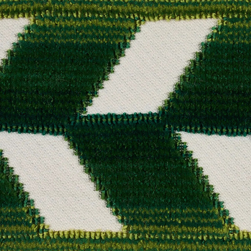 Chevron Strie Velvet Tape, Emerald