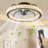 19.68" - Dimmable Led Crystal Ceiling Fan With Led Lights-565190401