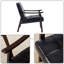 Chaise de réception moderne rembourrée en bois massif avec coussin moelleux pour les salons, les chambres et les espaces de réception
