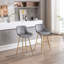 Ensemble de 2 tabourets de comptoir en velours avec repose-pieds chromé-1538041638-1538041635