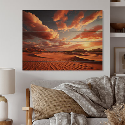 African Sahara Dreams III sur impression sur bois