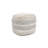 Grandcanyon 100% Cotton Braided Pouf, Beige
