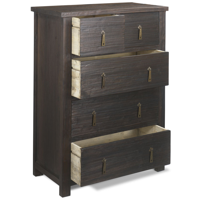 Kendleshire Solid Wood 85cm W 4 - Drawer Chest of Drawers