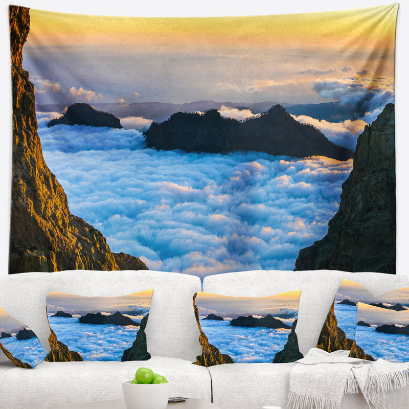 Tapisserie «Seashore Gran Canaria Sunset on Clouds», H 50 po x l 60 po