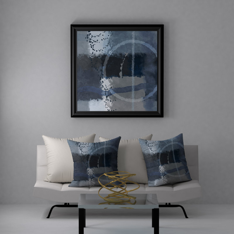 Housse de coussin décoratif carrée dynamique et inégalée, H 20 po x l 20 po