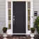 Coventry Door Handle Set with Cambridge Knob and Deadbolt in Chrome