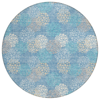 Tapis intérieur lavable à pois 8 po