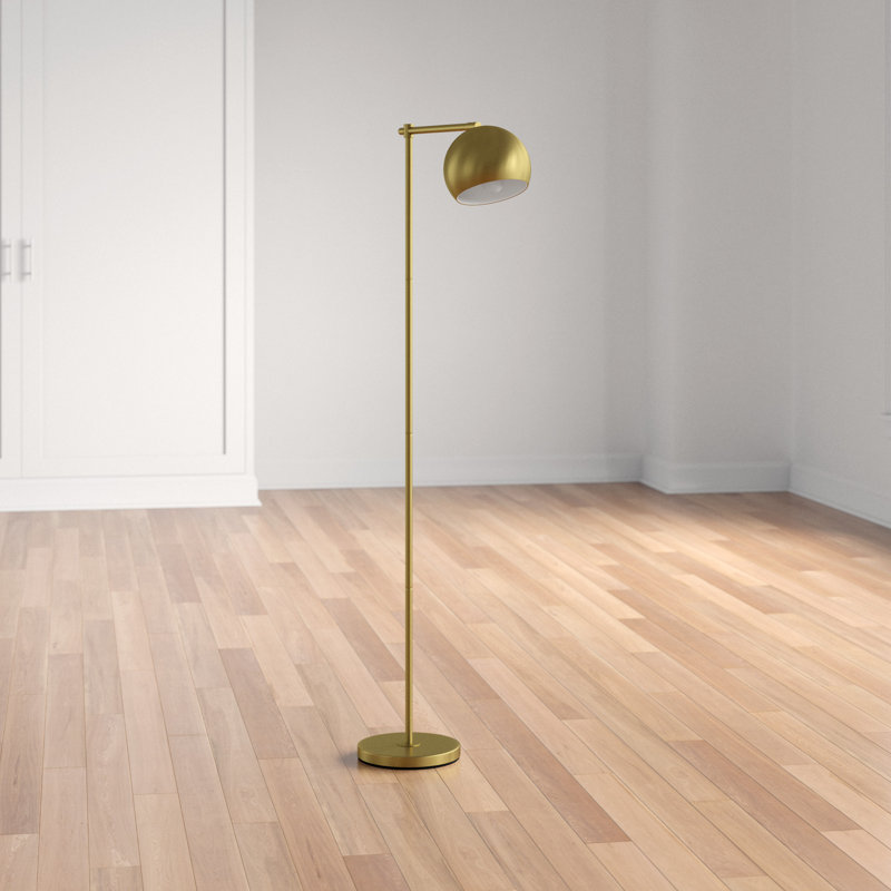 Cianciulli 60'' Floor Lamp, Satin Gold