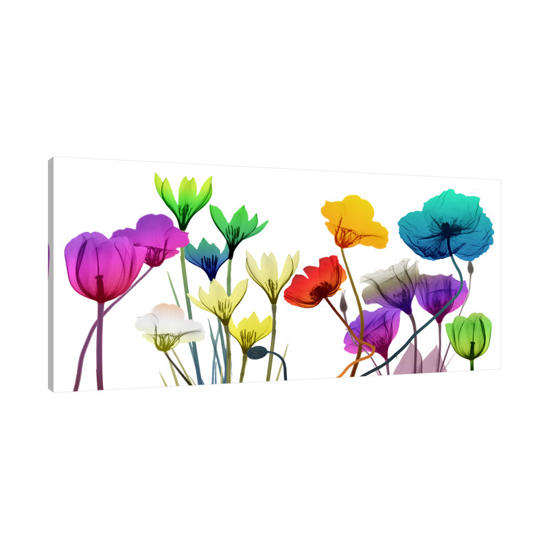 Floral Calm Pop - Wrapped Canvas Print, 61 cm H x 122 cm W